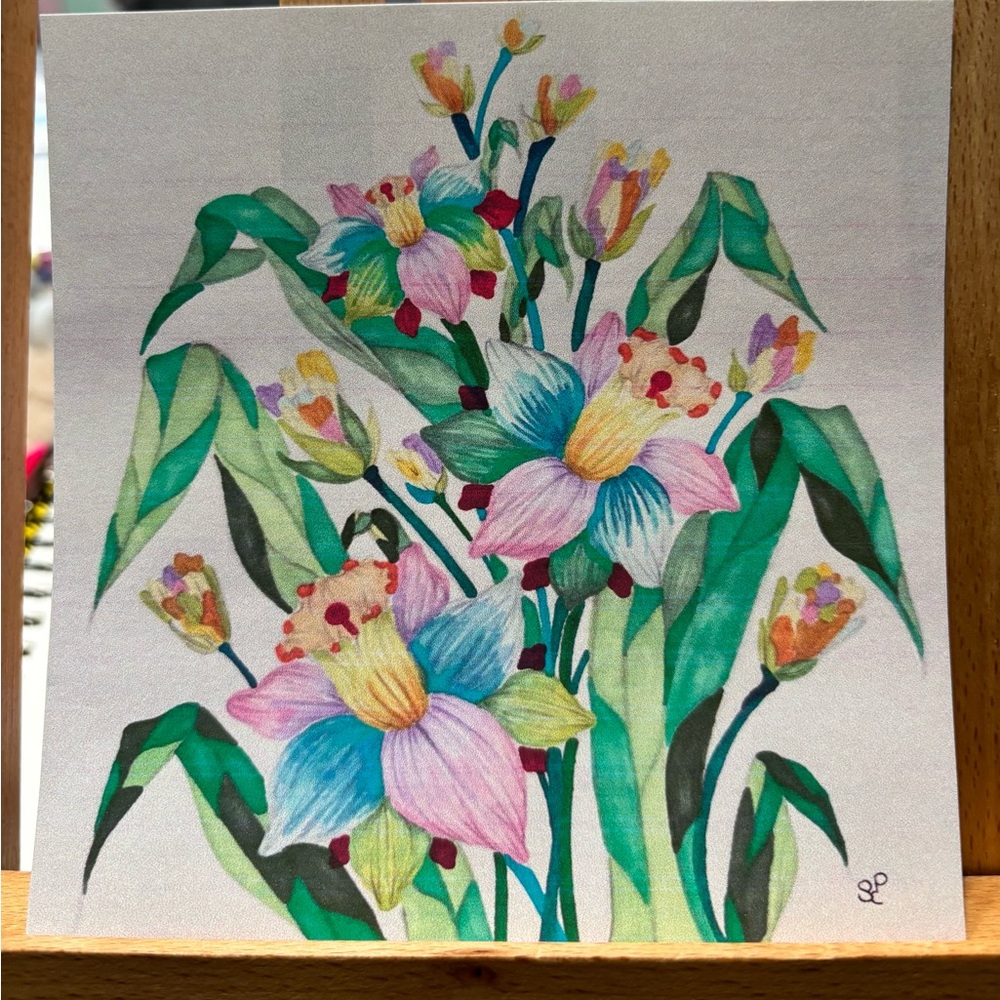 Alcohol marker pastel daffodil Art Print
